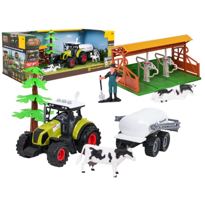 JOKO Sada Farma so zvieratami + Interaktívny Traktor s svetlom a zvukom