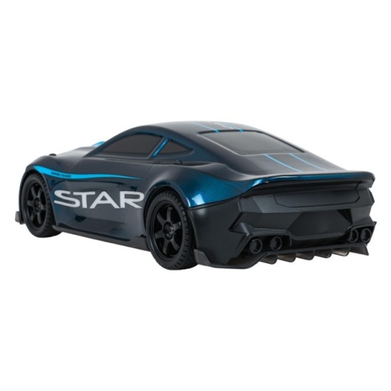 JOKO RC Driftovacie Auto STAR na diaľkové ovládanie s Podsvietením, rýchlosť 20km/h, Lakované + 4 kužele, modré