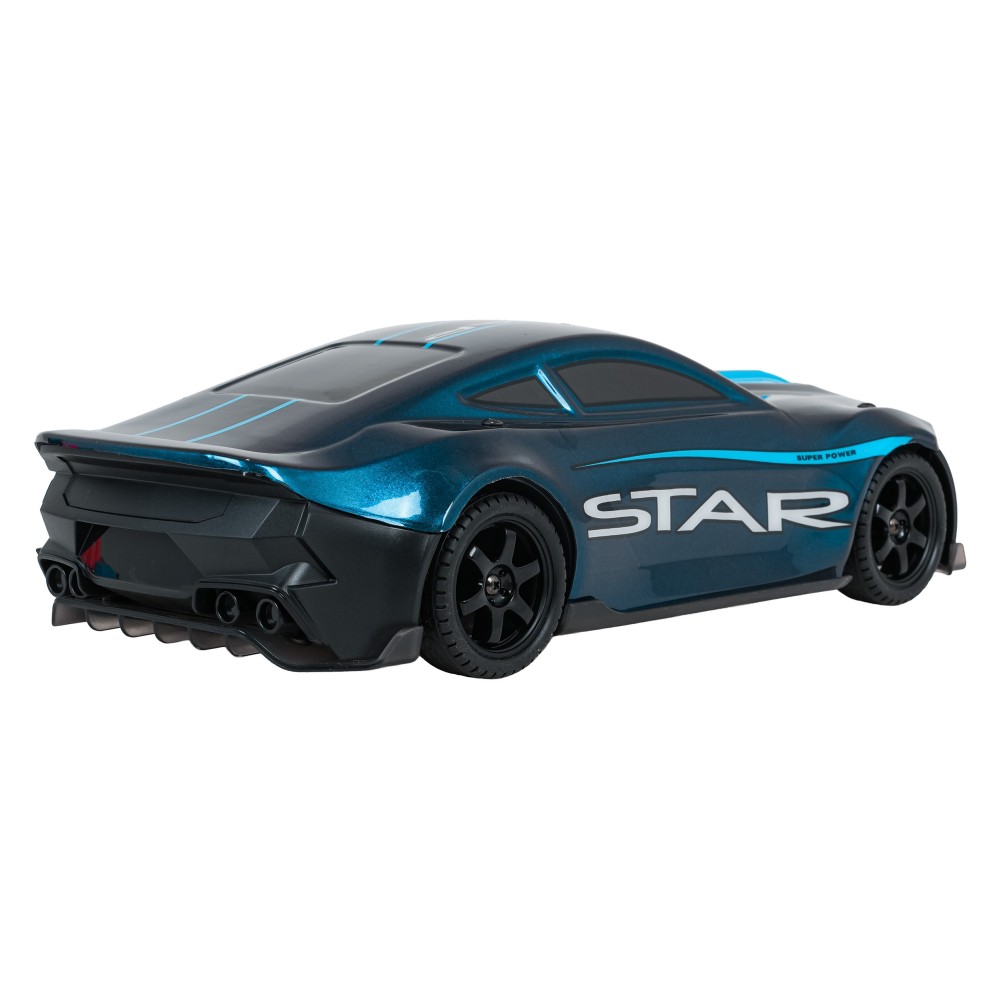 JOKO RC Driftovacie Auto STAR na diaľkové ovládanie s Podsvietením, rýchlosť 20km/h, Lakované + 4 kužele, modré