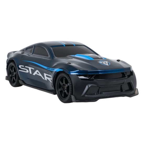 JOKO RC Driftovacie Auto STAR na diaľkové ovládanie s Podsvietením, rýchlosť 20km/h, Lakované + 4 kužele, modré
