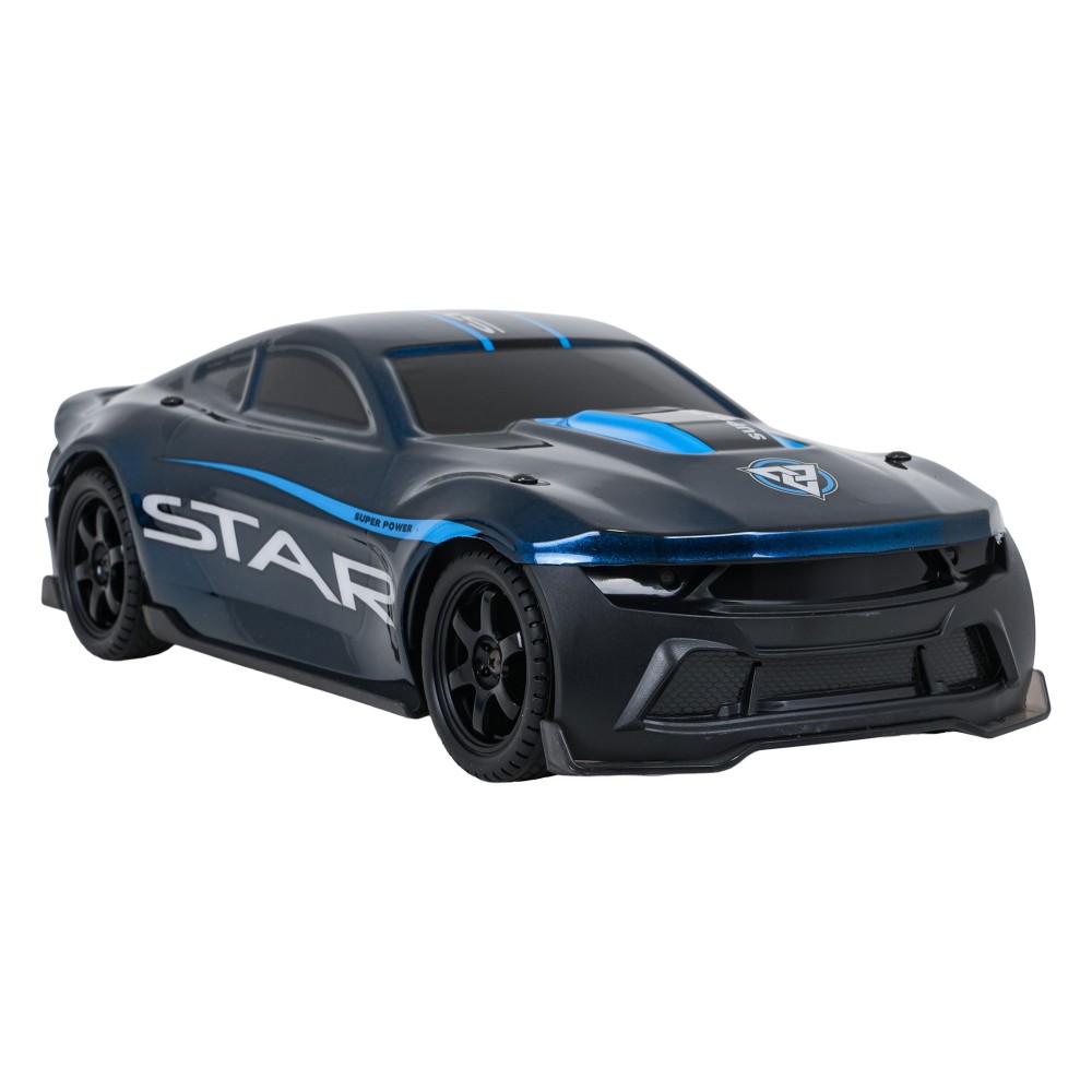 JOKO RC Driftovacie Auto STAR na diaľkové ovládanie s Podsvietením, rýchlosť 20km/h, Lakované + 4 kužele, modré