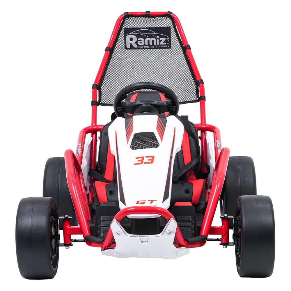 JOKO Elektrické autíčko Motokára Gokart TORNADO s Funkciou Drift, nosnosť 50kg, červená