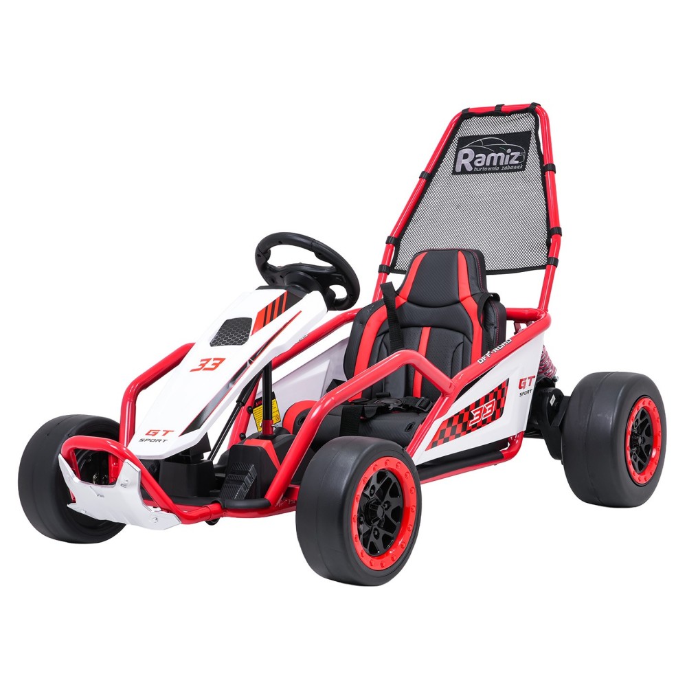 JOKO Elektrické autíčko Motokára Gokart TORNADO s Funkciou Drift, nosnosť 50kg, červená
