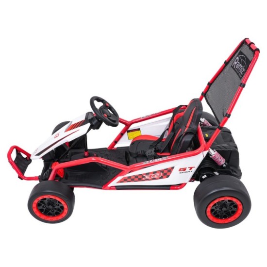 JOKO Elektrické autíčko Motokára Gokart TORNADO s Funkciou Drift, nosnosť 50kg, červená