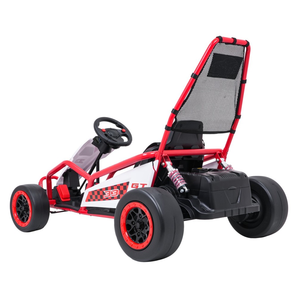 JOKO Elektrické autíčko Motokára Gokart TORNADO s Funkciou Drift, nosnosť 50kg, červená