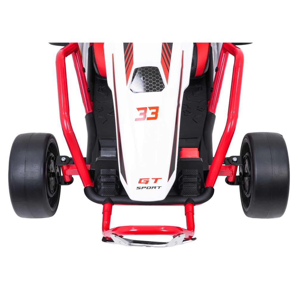 JOKO Elektrické autíčko Motokára Gokart TORNADO s Funkciou Drift, nosnosť 50kg, červená