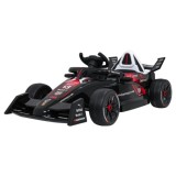 JOKO Elektrické Autíčko, Elektrická Formula Porsche Formula E, penové kolesá, kožené sedadlo, čierna