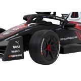 JOKO Elektrické Autíčko, Elektrická Formula Porsche Formula E, penové kolesá, kožené sedadlo, čierna