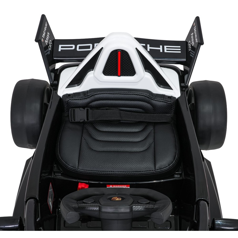 JOKO Elektrické Autíčko, Elektrická Formula Porsche Formula E, penové kolesá, kožené sedadlo, čierna