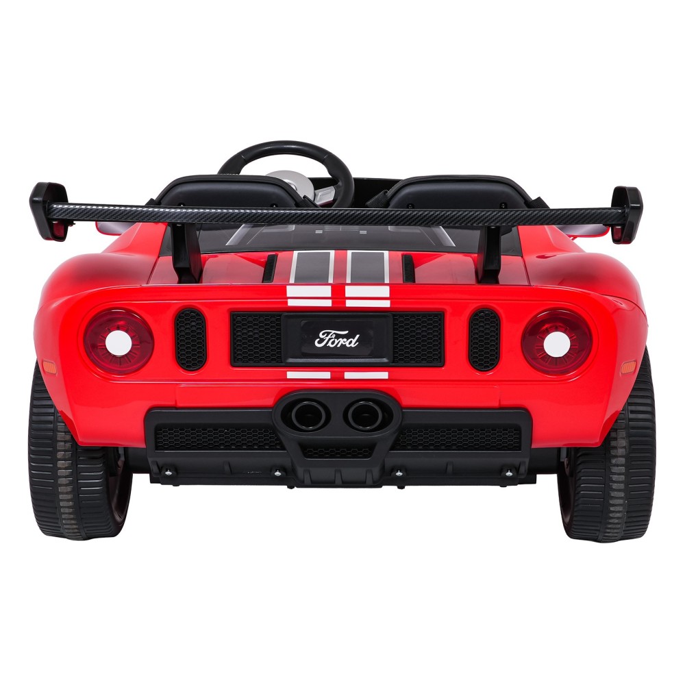 JOKO Elektrické autíčko Ford GT 4x100W, penové kolesá, kožené Dvojmiestne sedadlo,  Nosnosť 59kg, FM rádio,červené