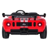 JOKO Elektrické autíčko Ford GT 4x100W, penové kolesá, kožené Dvojmiestne sedadlo,  Nosnosť 59kg, FM rádio,červené