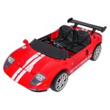 JOKO Elektrické autíčko Ford GT 4x100W, penové kolesá, kožené Dvojmiestne sedadlo,  Nosnosť 59kg, FM rádio,červené