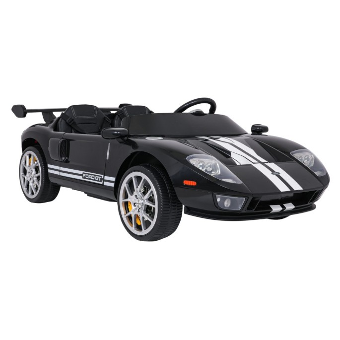JOKO Elektrické autíčko Ford GT 4x100W, penové kolesá, kožené Dvojmiestne sedadlo,  Nosnosť 60kg, FM rádio, čierne