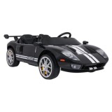 JOKO Elektrické autíčko Ford GT 4x100W, penové kolesá, kožené Dvojmiestne sedadlo,  Nosnosť 60kg, FM rádio, čierne