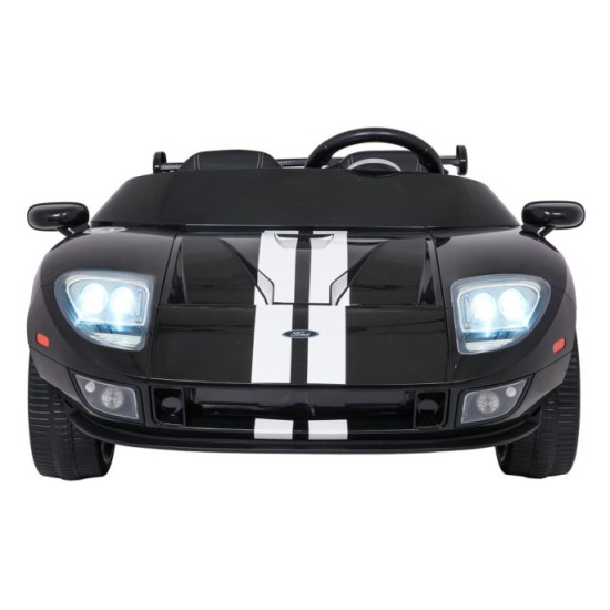 JOKO Elektrické autíčko Ford GT 4x100W, penové kolesá, kožené Dvojmiestne sedadlo,  Nosnosť 60kg, FM rádio, čierne