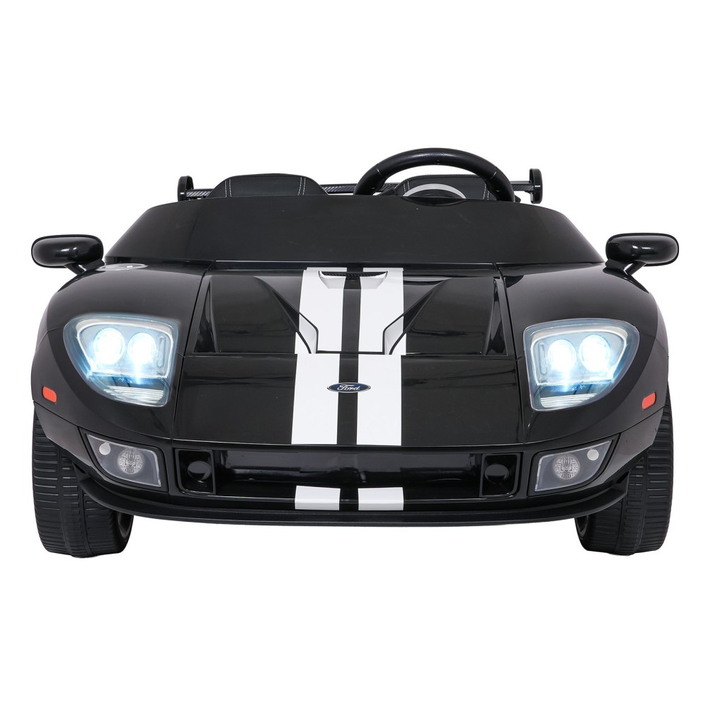 JOKO Elektrické autíčko Ford GT 4x100W, penové kolesá, kožené Dvojmiestne sedadlo,  Nosnosť 60kg, FM rádio, čierne