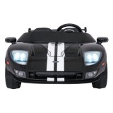 JOKO Elektrické autíčko Ford GT 4x100W, penové kolesá, kožené Dvojmiestne sedadlo,  Nosnosť 60kg, FM rádio, čierne