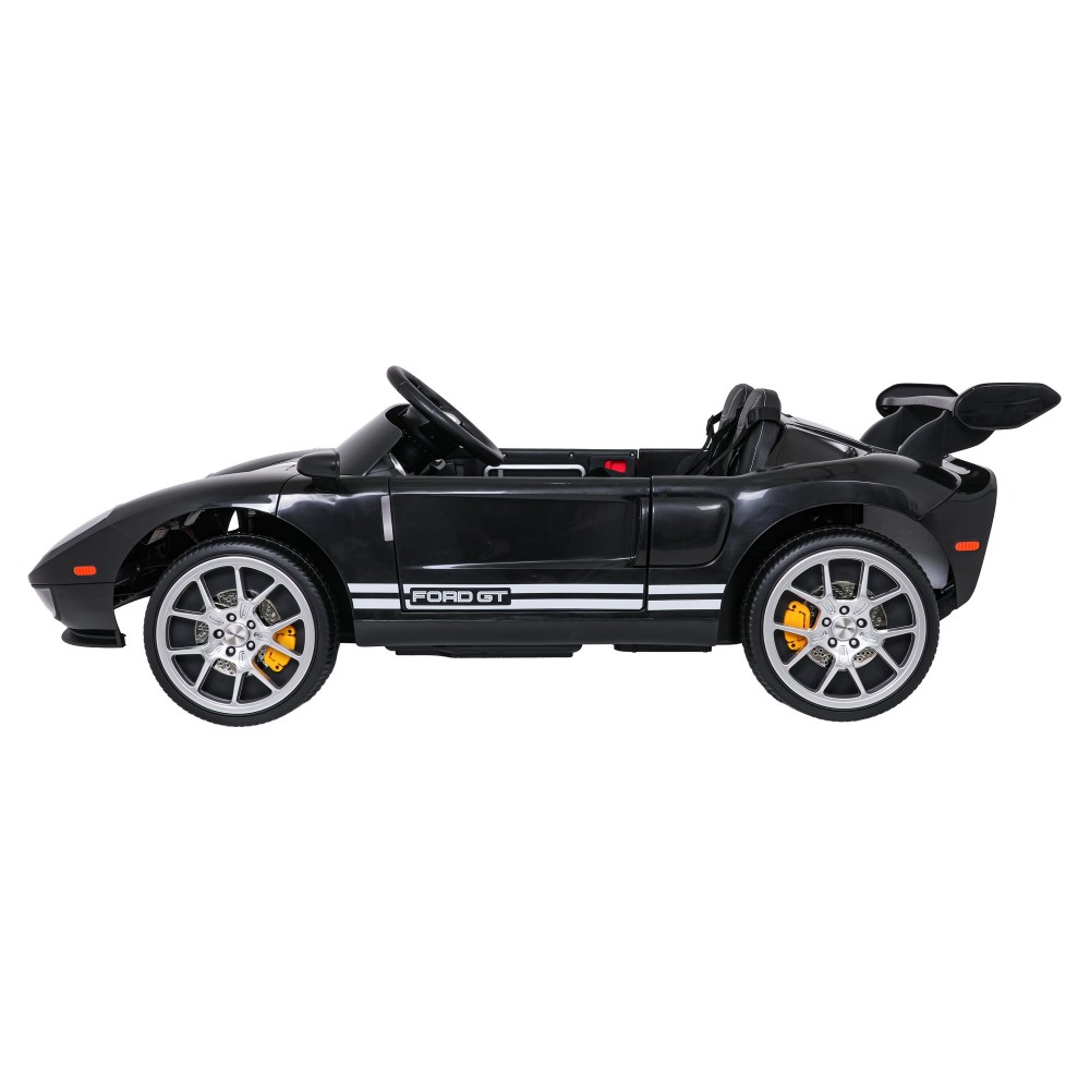 JOKO Elektrické autíčko Ford GT 4x100W, penové kolesá, kožené Dvojmiestne sedadlo,  Nosnosť 60kg, FM rádio, čierne