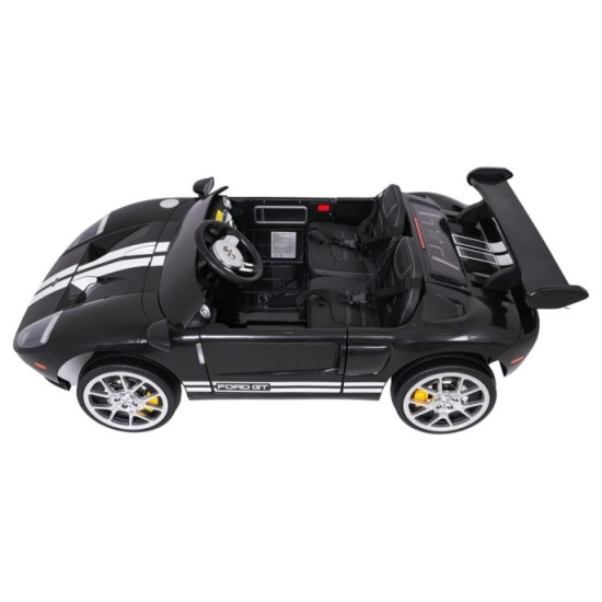 JOKO Elektrické autíčko Ford GT 4x100W, penové kolesá, kožené Dvojmiestne sedadlo,  Nosnosť 60kg, FM rádio, čierne