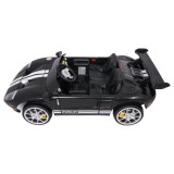JOKO Elektrické autíčko Ford GT 4x100W, penové kolesá, kožené Dvojmiestne sedadlo,  Nosnosť 60kg, FM rádio, čierne
