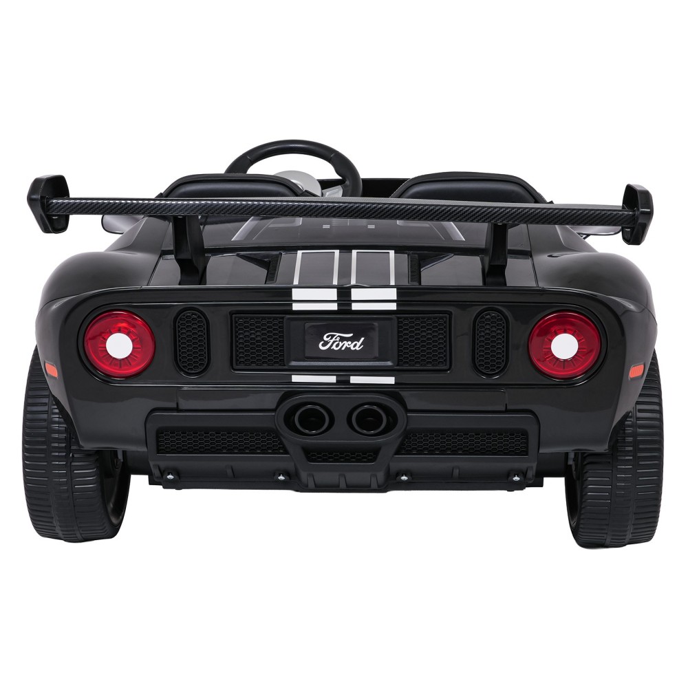 JOKO Elektrické autíčko Ford GT 4x100W, penové kolesá, kožené Dvojmiestne sedadlo,  Nosnosť 60kg, FM rádio, čierne