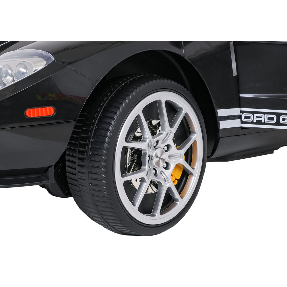 JOKO Elektrické autíčko Ford GT 4x100W, penové kolesá, kožené Dvojmiestne sedadlo,  Nosnosť 60kg, FM rádio, čierne