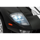 JOKO Elektrické autíčko Ford GT 4x100W, penové kolesá, kožené Dvojmiestne sedadlo,  Nosnosť 60kg, FM rádio, čierne