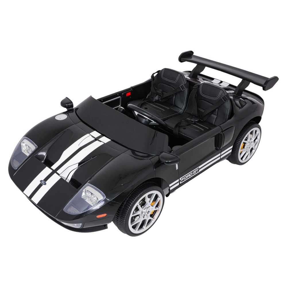 JOKO Elektrické autíčko Ford GT 4x100W, penové kolesá, kožené Dvojmiestne sedadlo,  Nosnosť 60kg, FM rádio, čierne