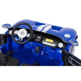 JOKO Elektrické autíčko Ford GT 4x100W, penové kolesá, kožené Dvojmiestne sedadlo,  Nosnosť 59kg, FM rádio, modré