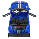 JOKO Elektrické autíčko Ford GT 4x100W, penové kolesá, kožené Dvojmiestne sedadlo,  Nosnosť 59kg, FM rádio, modré