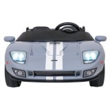 JOKO Elektrické autíčko Ford GT 4x100W, penové kolesá, kožené Dvojmiestne sedadlo,  Nosnosť 59kg, FM rádio, sivé