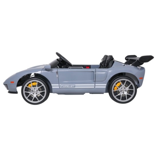 JOKO Elektrické autíčko Ford GT 4x100W, penové kolesá, kožené Dvojmiestne sedadlo,  Nosnosť 59kg, FM rádio, sivé