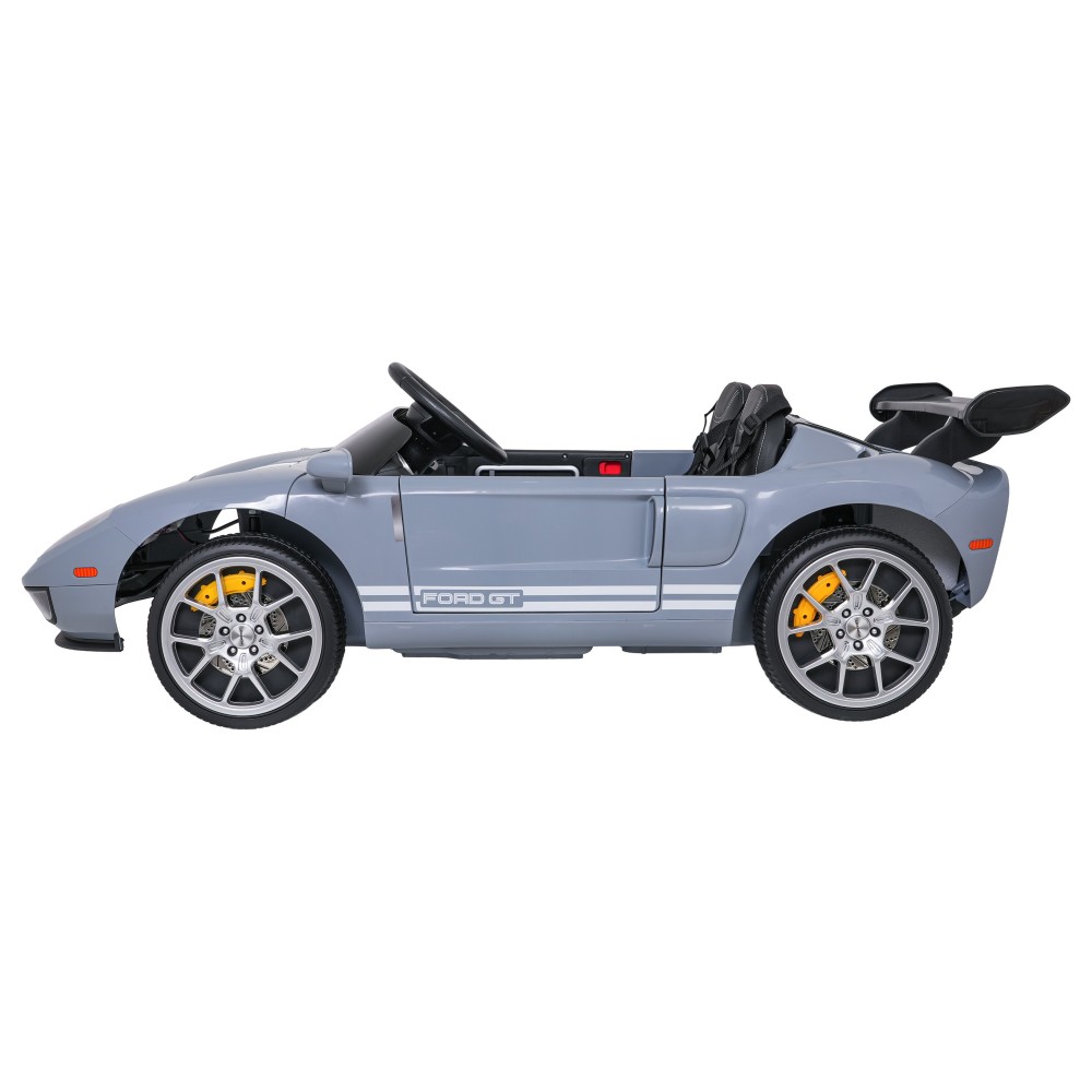 JOKO Elektrické autíčko Ford GT 4x100W, penové kolesá, kožené Dvojmiestne sedadlo,  Nosnosť 59kg, FM rádio, sivé