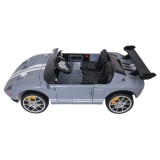 JOKO Elektrické autíčko Ford GT 4x100W, penové kolesá, kožené Dvojmiestne sedadlo,  Nosnosť 59kg, FM rádio, sivé