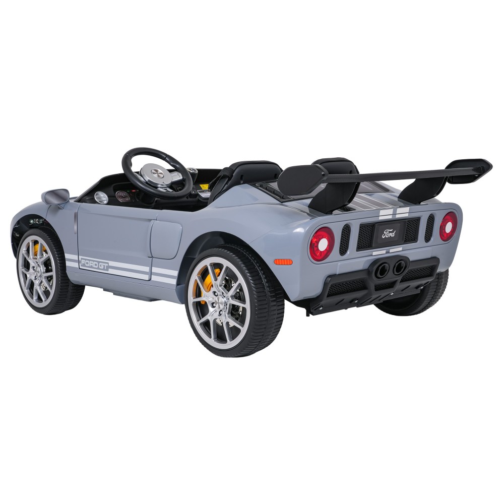JOKO Elektrické autíčko Ford GT 4x100W, penové kolesá, kožené Dvojmiestne sedadlo,  Nosnosť 59kg, FM rádio, sivé