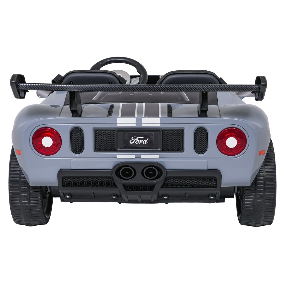 JOKO Elektrické autíčko Ford GT 4x100W, penové kolesá, kožené Dvojmiestne sedadlo,  Nosnosť 59kg, FM rádio, sivé