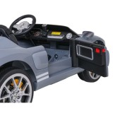 JOKO Elektrické autíčko Ford GT 4x100W, penové kolesá, kožené Dvojmiestne sedadlo,  Nosnosť 59kg, FM rádio, sivé