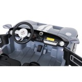 JOKO Elektrické autíčko Ford GT 4x100W, penové kolesá, kožené Dvojmiestne sedadlo,  Nosnosť 59kg, FM rádio, sivé