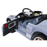 JOKO Elektrické autíčko Ford GT 4x100W, penové kolesá, kožené Dvojmiestne sedadlo,  Nosnosť 59kg, FM rádio, sivé