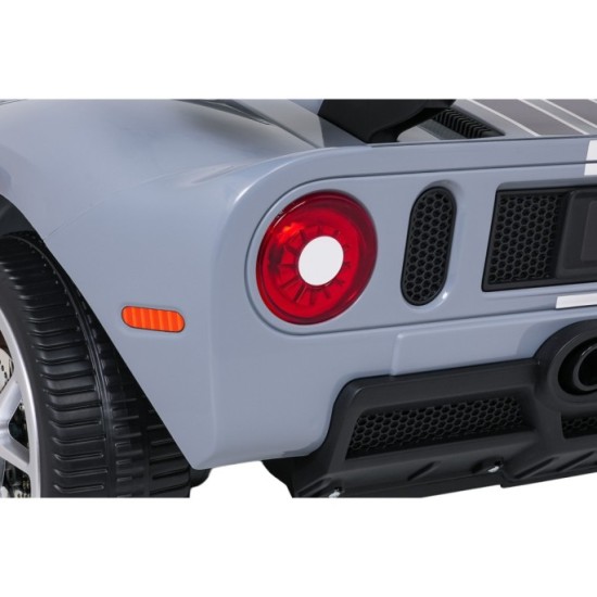 JOKO Elektrické autíčko Ford GT 4x100W, penové kolesá, kožené Dvojmiestne sedadlo,  Nosnosť 59kg, FM rádio, sivé