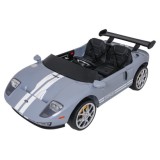 JOKO Elektrické autíčko Ford GT 4x100W, penové kolesá, kožené Dvojmiestne sedadlo,  Nosnosť 59kg, FM rádio, sivé