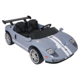JOKO Elektrické autíčko Ford GT 4x100W, penové kolesá, kožené Dvojmiestne sedadlo,  Nosnosť 59kg, FM rádio, sivé