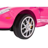 JOKO Elektrické autíčko Ford GT 4x100W, penové kolesá, kožené Dvojmiestne sedadlo,  Nosnosť 59kg, FM rádio, ružové