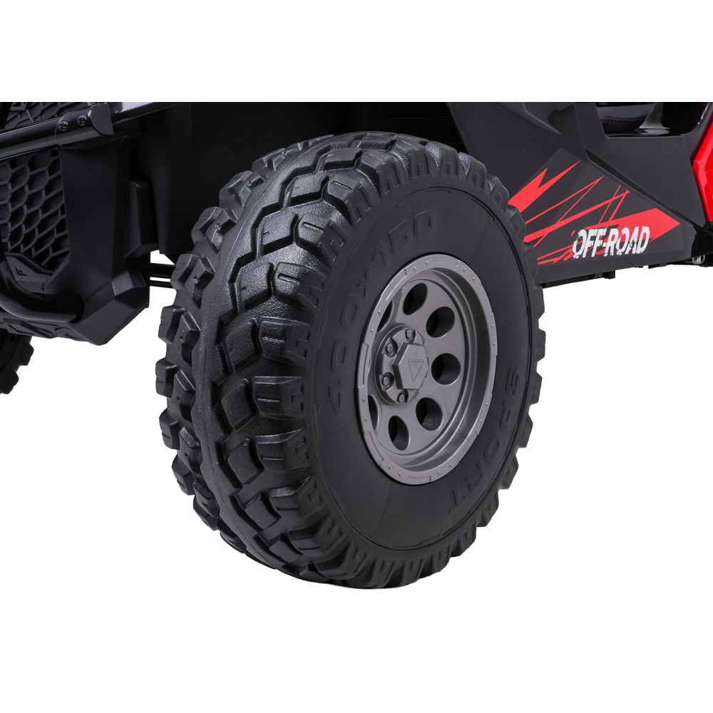 JOKO Elektrické autíčko Buggy RTR Monster Speed 4x4, motor 2x300W + 2x45W, penové kolesá, Dvojmiestne Kožené sedadlo, nosnosť 60