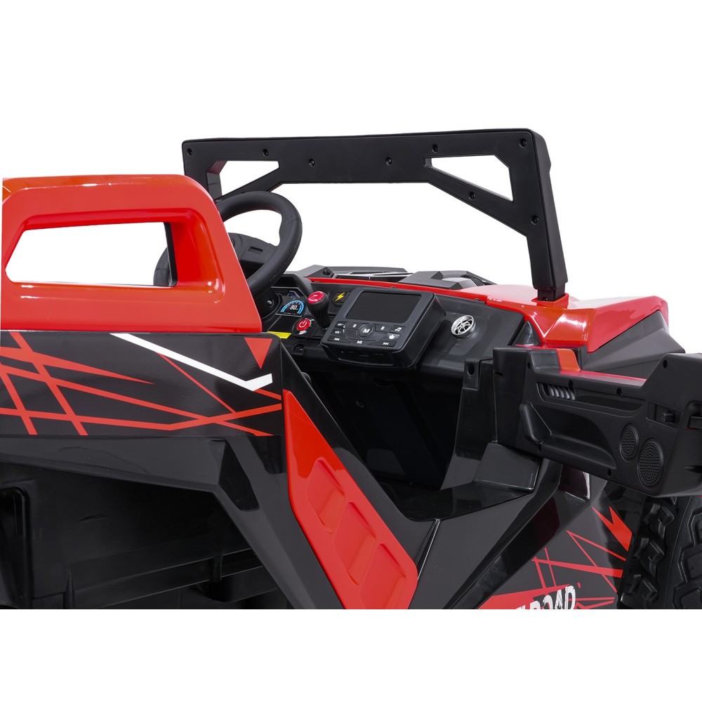 JOKO Elektrické autíčko Buggy RTR Monster Speed 4x4, motor 2x300W + 2x45W, penové kolesá, Dvojmiestne Kožené sedadlo, nosnosť 60
