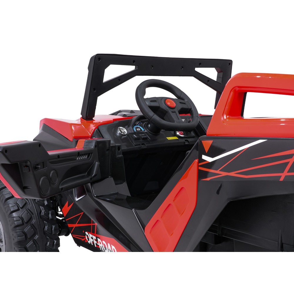 JOKO Elektrické autíčko Buggy RTR Monster Speed 4x4, motor 2x300W + 2x45W, penové kolesá, Dvojmiestne Kožené sedadlo, nosnosť 60