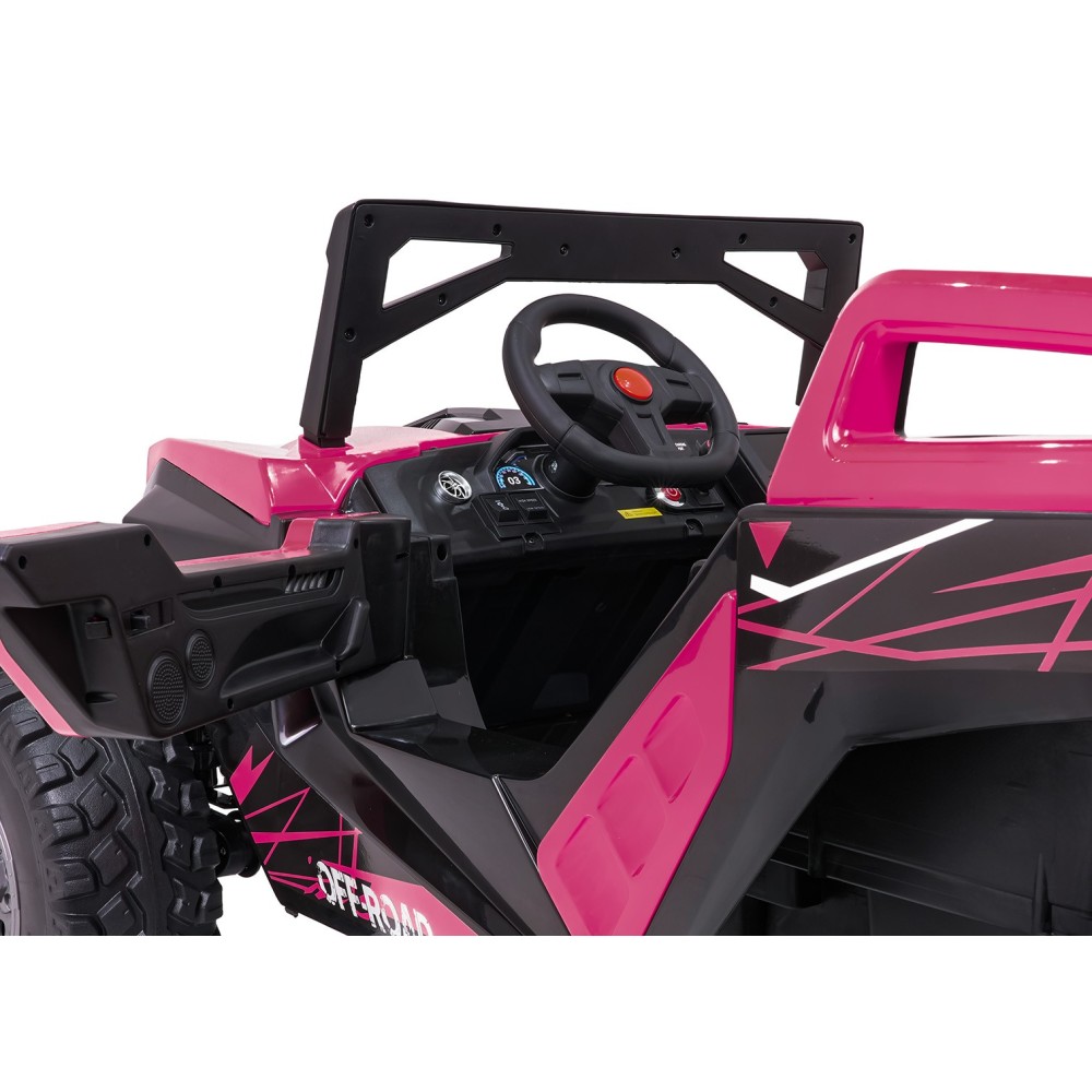 JOKO Elektrické autíčko Buggy RTR Monster Speed 4x4, motor 2x300W + 2x45W, penové kolesá, Dvojmiestne Kožené sedadlo, nosnosť 60