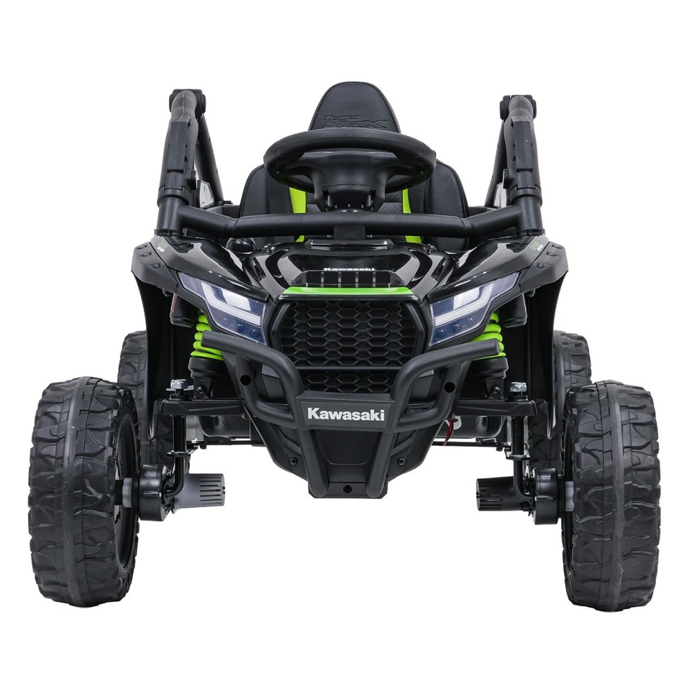 JOKO Elektrické autíčko Buggy Kawasaki TERYX KRX1000 4x4, penové kolesá, kožené sedadlo, čierne