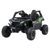 JOKO Elektrické autíčko Buggy Kawasaki TERYX KRX1000 4x4, penové kolesá, kožené sedadlo, čierne
