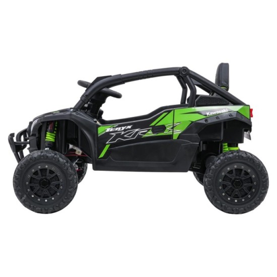 JOKO Elektrické autíčko Buggy Kawasaki TERYX KRX1000 4x4, penové kolesá, kožené sedadlo, čierne